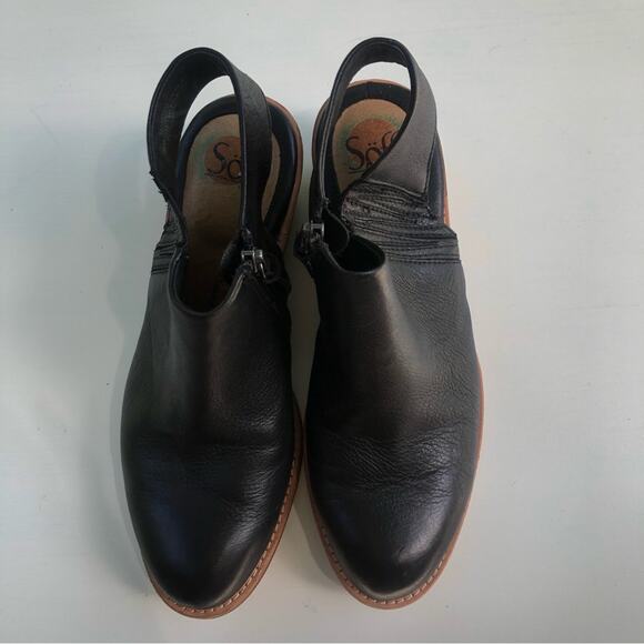 Sofft Arabia Women's Black Slingback Comfort Bootie Style Low Heel Sz 8 - Picture 9 of 12